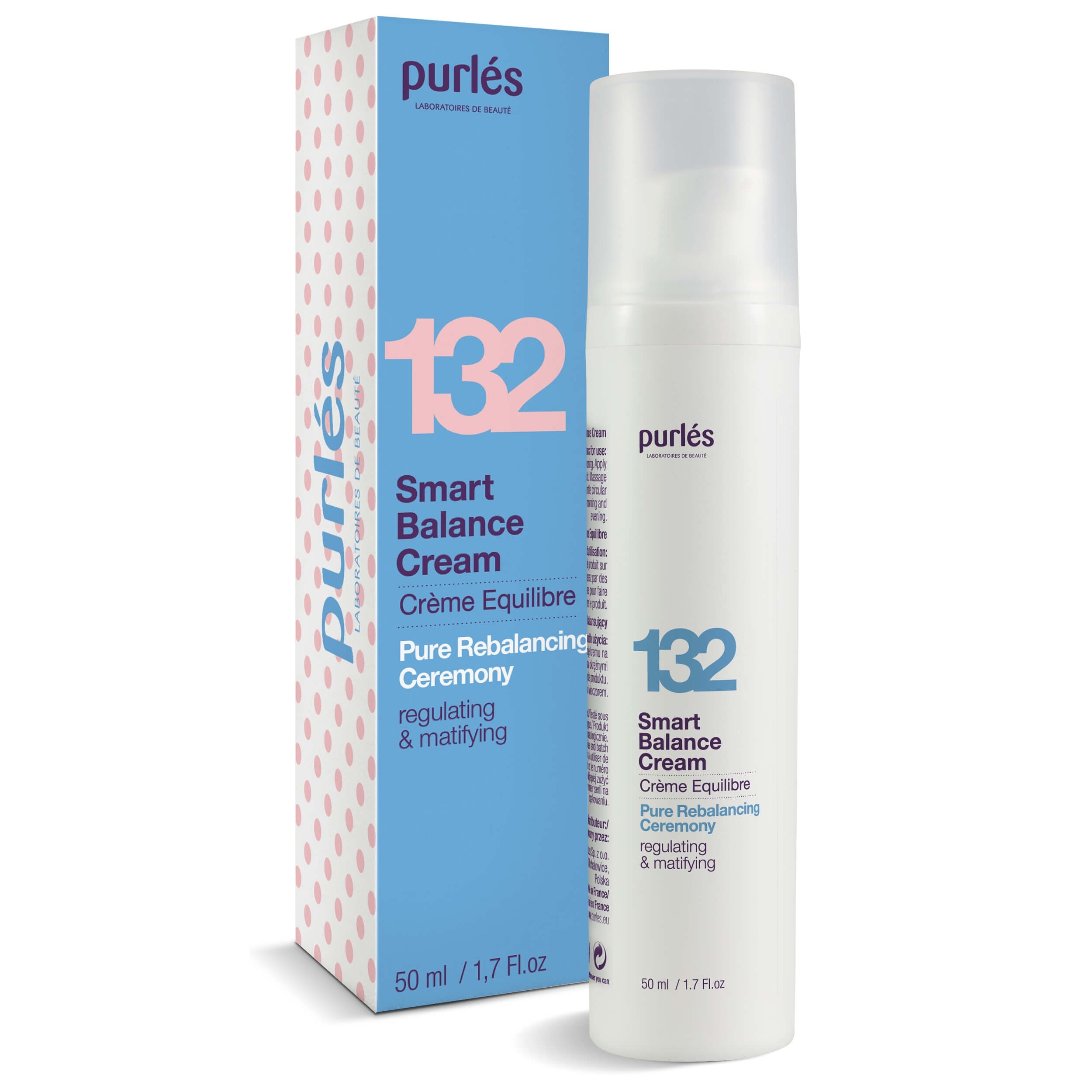 Purles 132 Pure Rebalancing Ceremony Smart Balance Cream Oil Control & Nutrition 50ml 