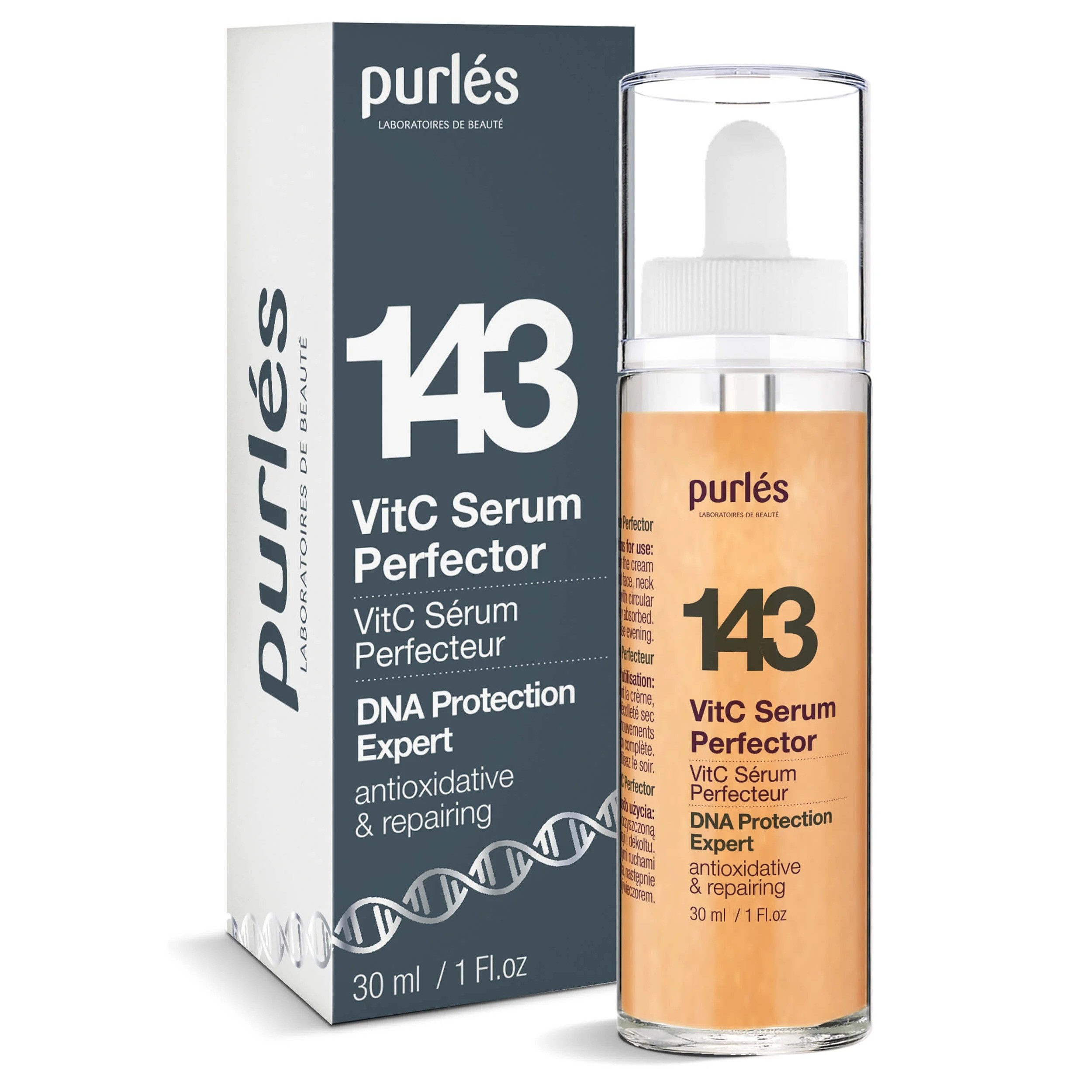 Purles 143 DNA Protection Expert Vit C Serum Perfector For Mature Skin 30ml