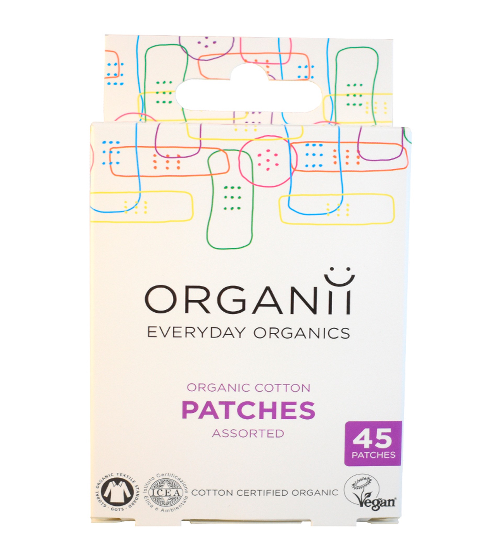 Organii Organic Vegan Cotton 45 Patches Mixed Sizes 