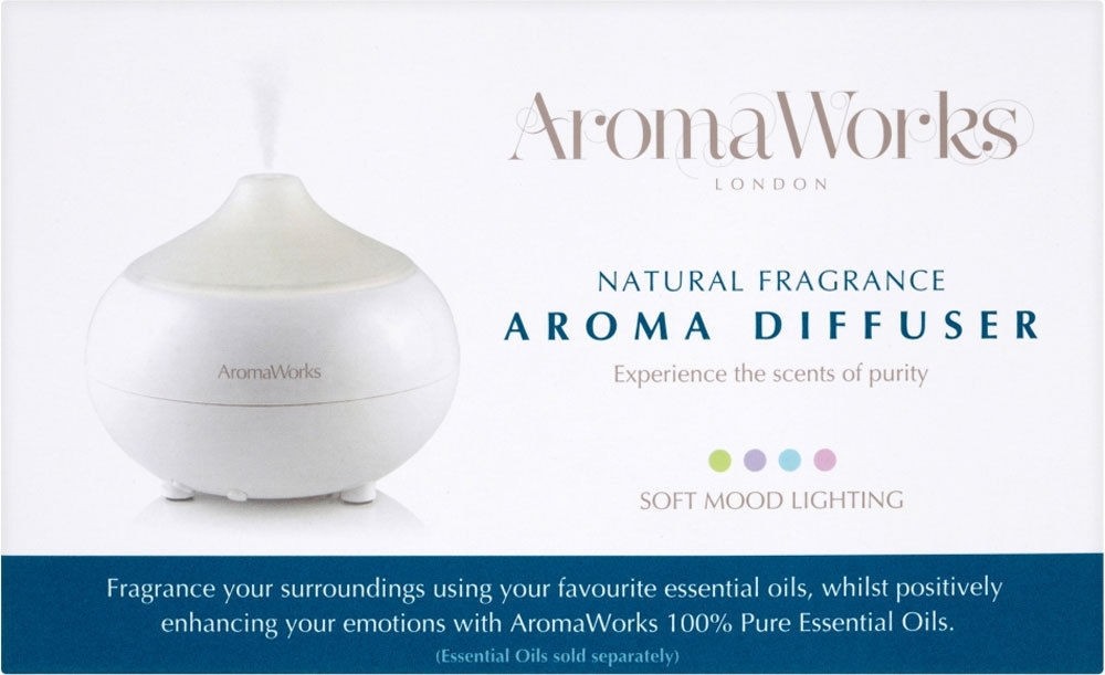Aromaworks Electric Diffuser Colour Change Soft Mood Lightening