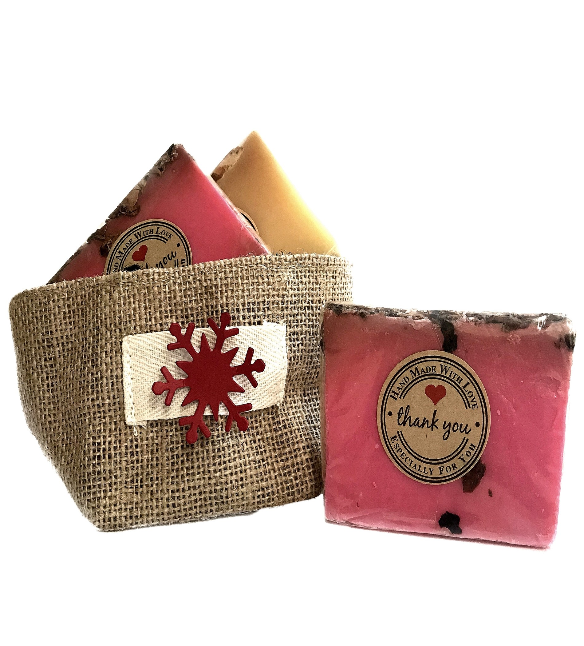 Natural Rose Petals & Orange Soap Gift Set 