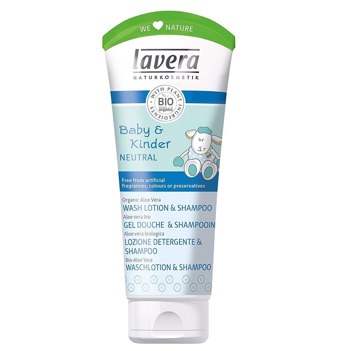 Lavera Baby & Kinder Neutral Wash Lotion & Shampoo For Skin & Hair 