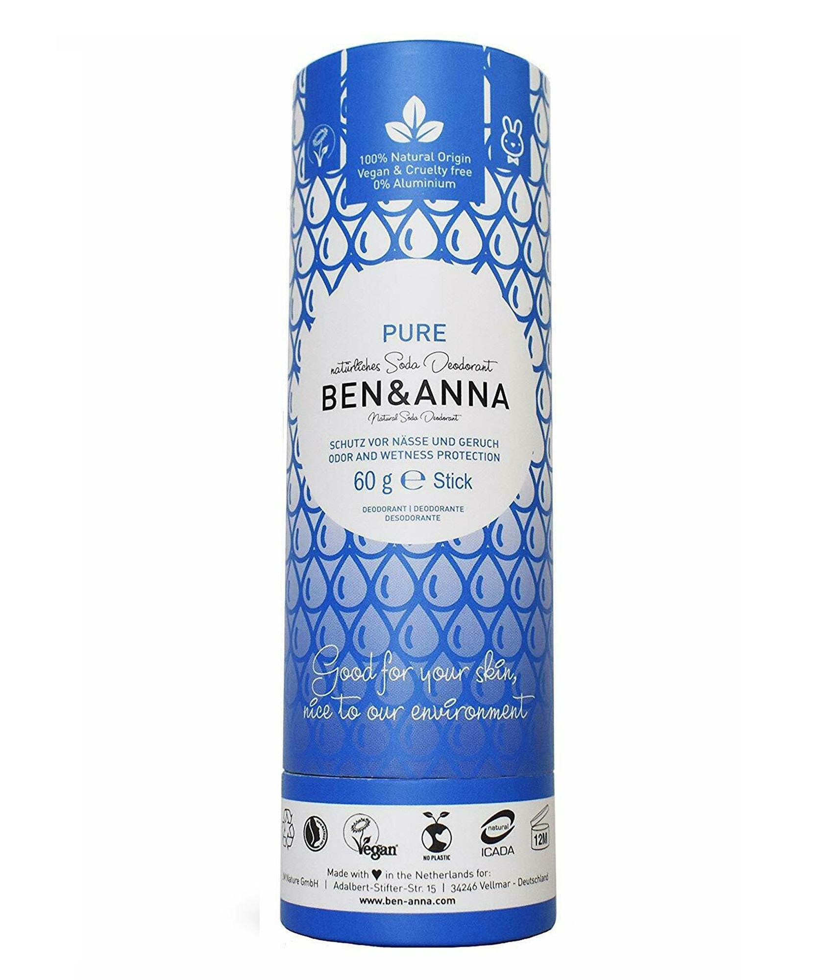 Ben & Anna Soda Natural Deodorant Pure