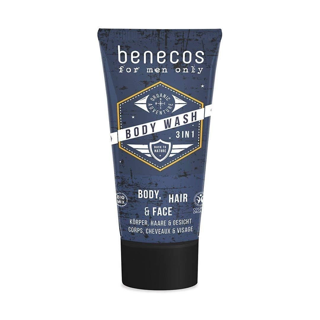 Benecos Men's 3 in1 Body Wash Gel 