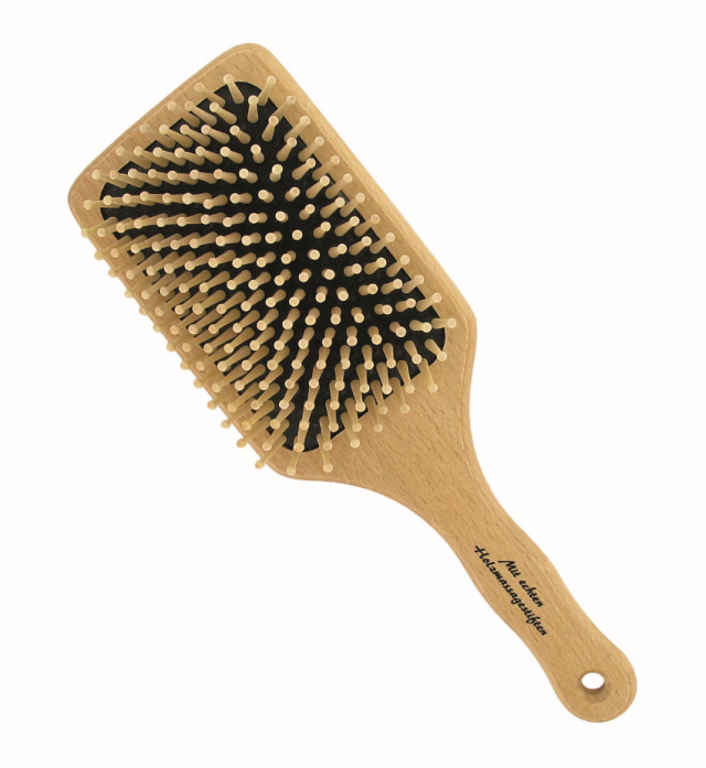 Forsters Paddle Brush Round Wooden Pins Beech Wood