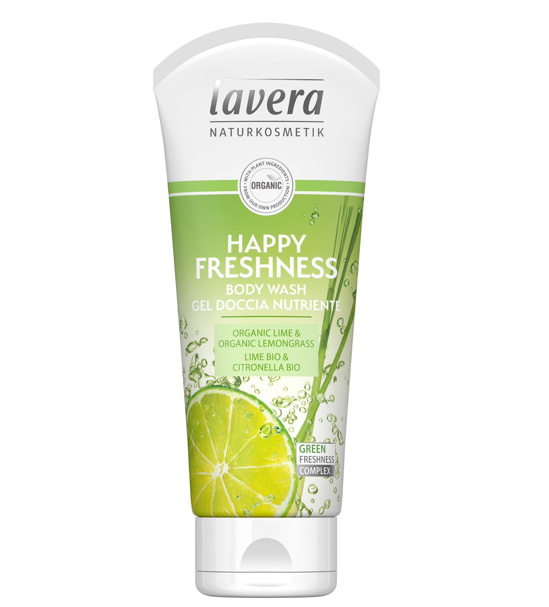 Lavera Body Wash Happy Freshness Organic Lime & Lemongrass