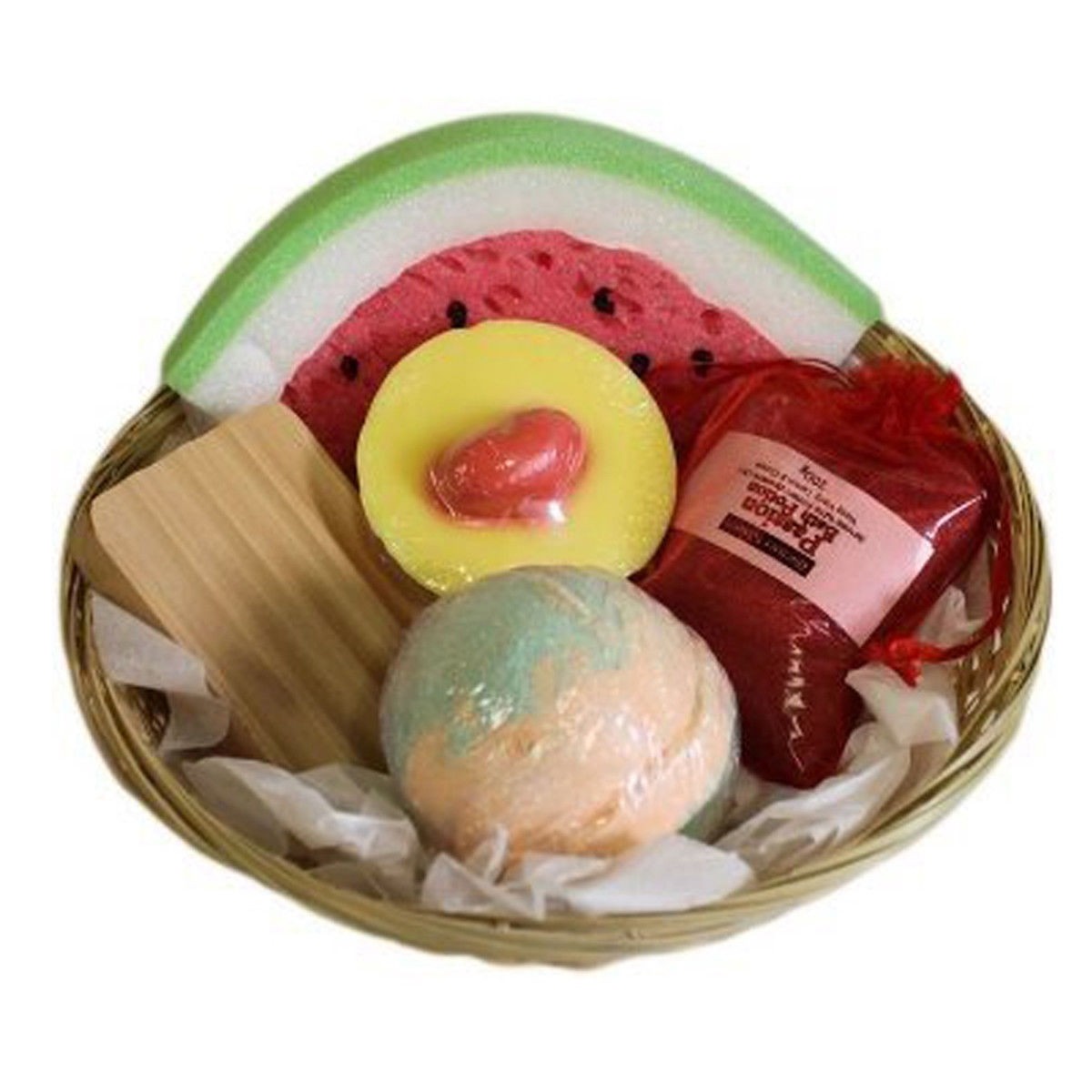 Fruity Bath Wicker Basket Gift Set