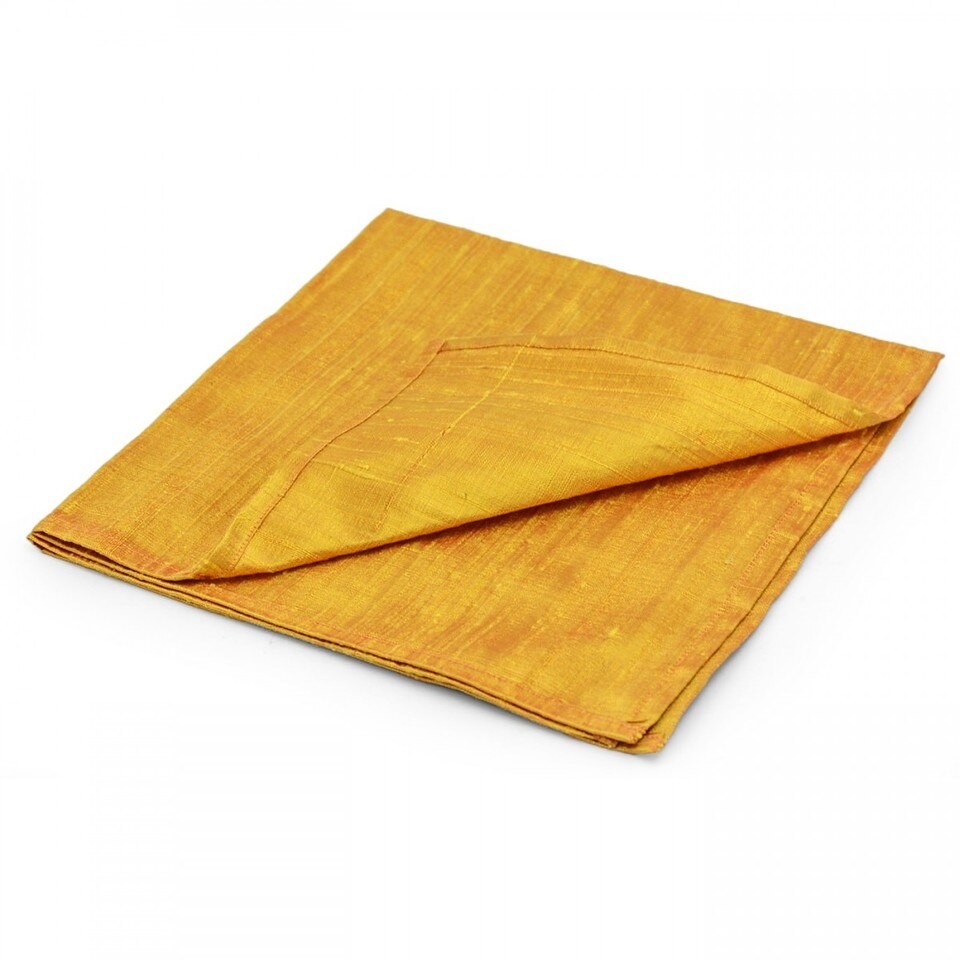 Large Gold 100% Silk Reading Cloth 
