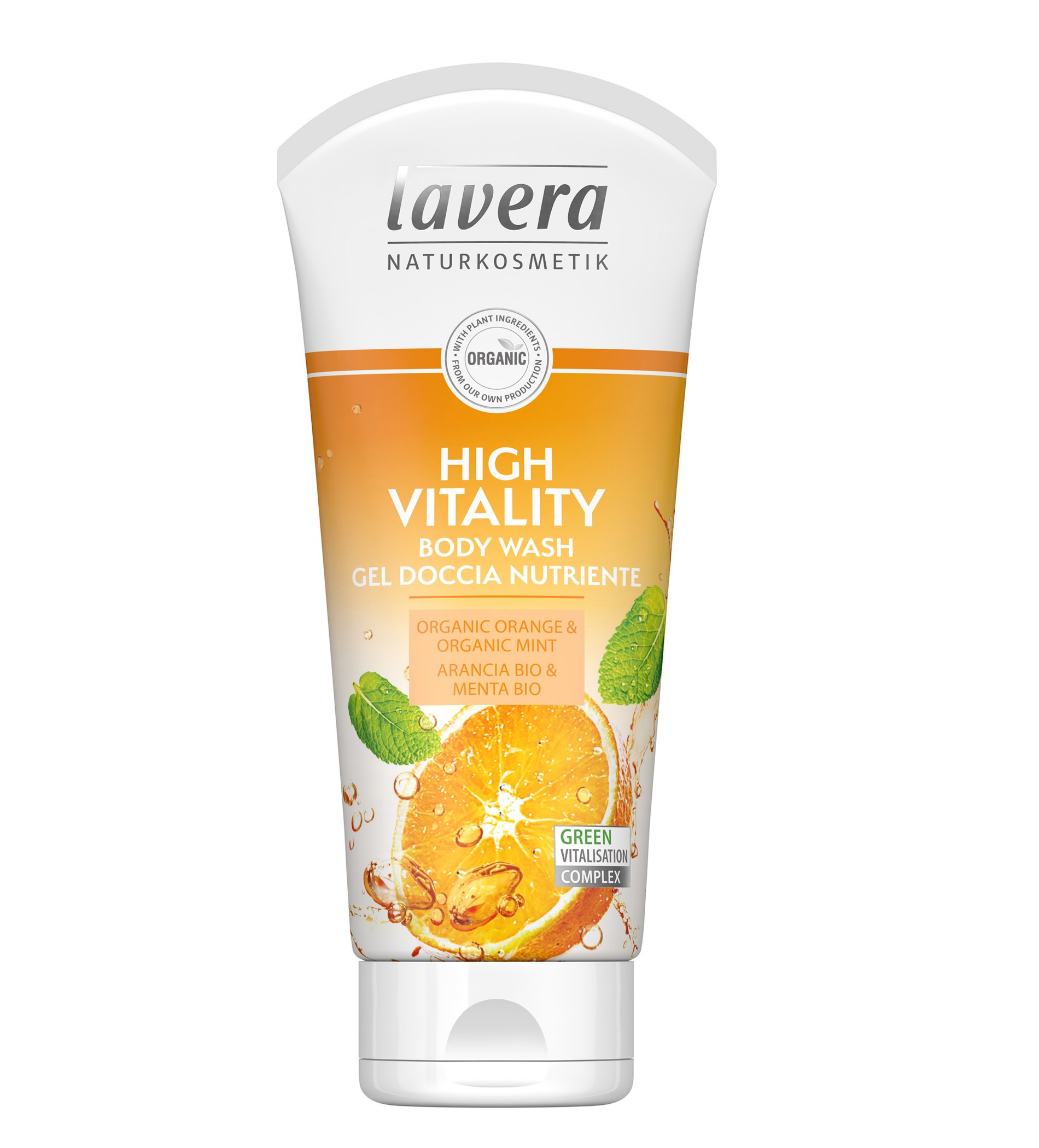 Lavera Body Wash High Vitality Organic Orange & Mint
