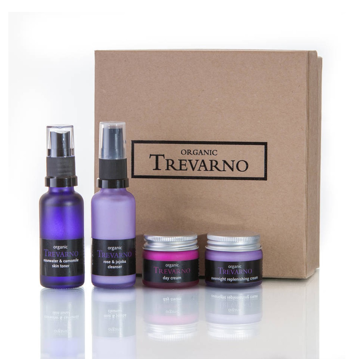 Organic Trevarno  Lavender & Geranium Face Gift Set