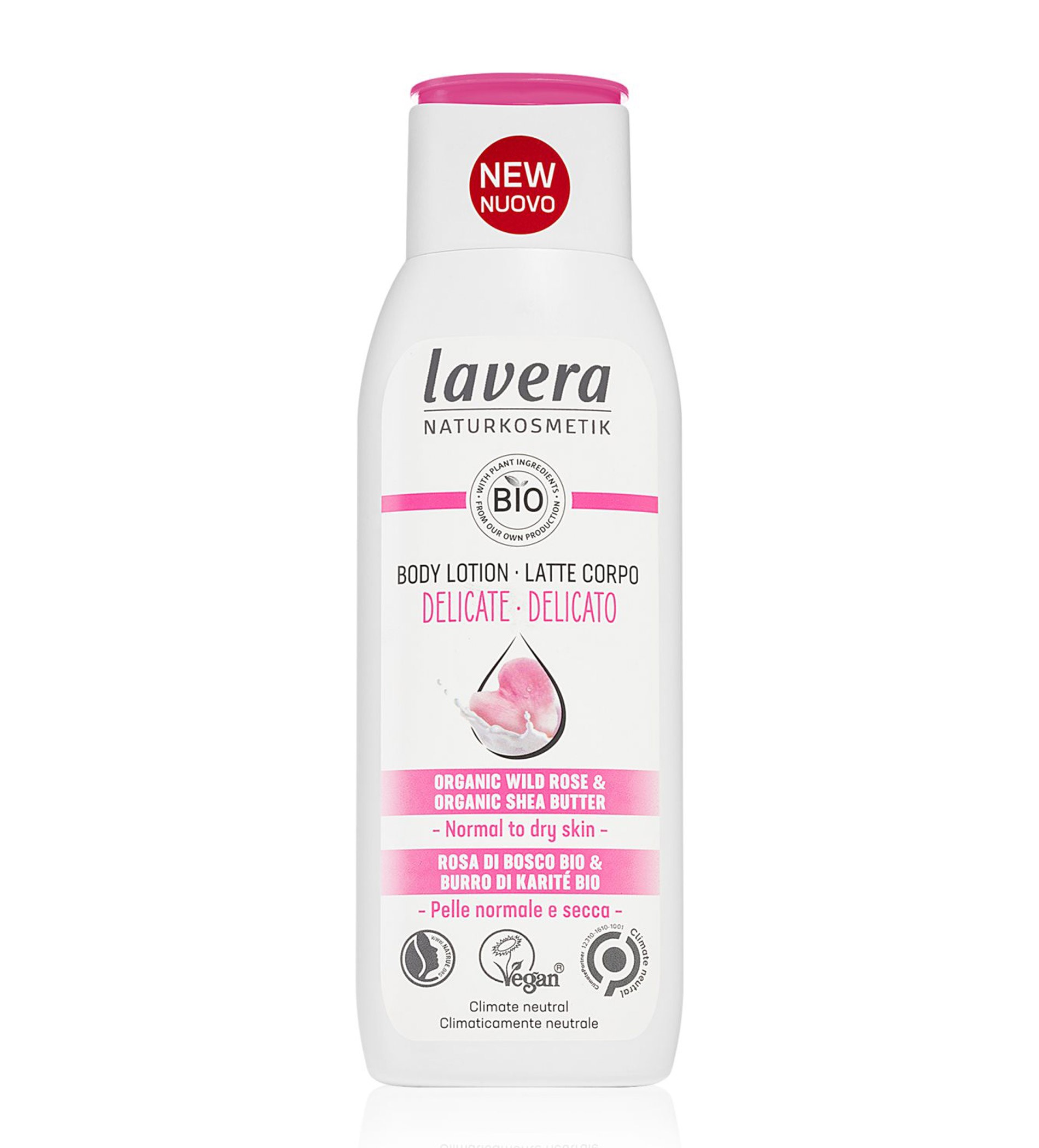 Lavera Delicate Body Lotion Organic Wild Rose & Shea Butter