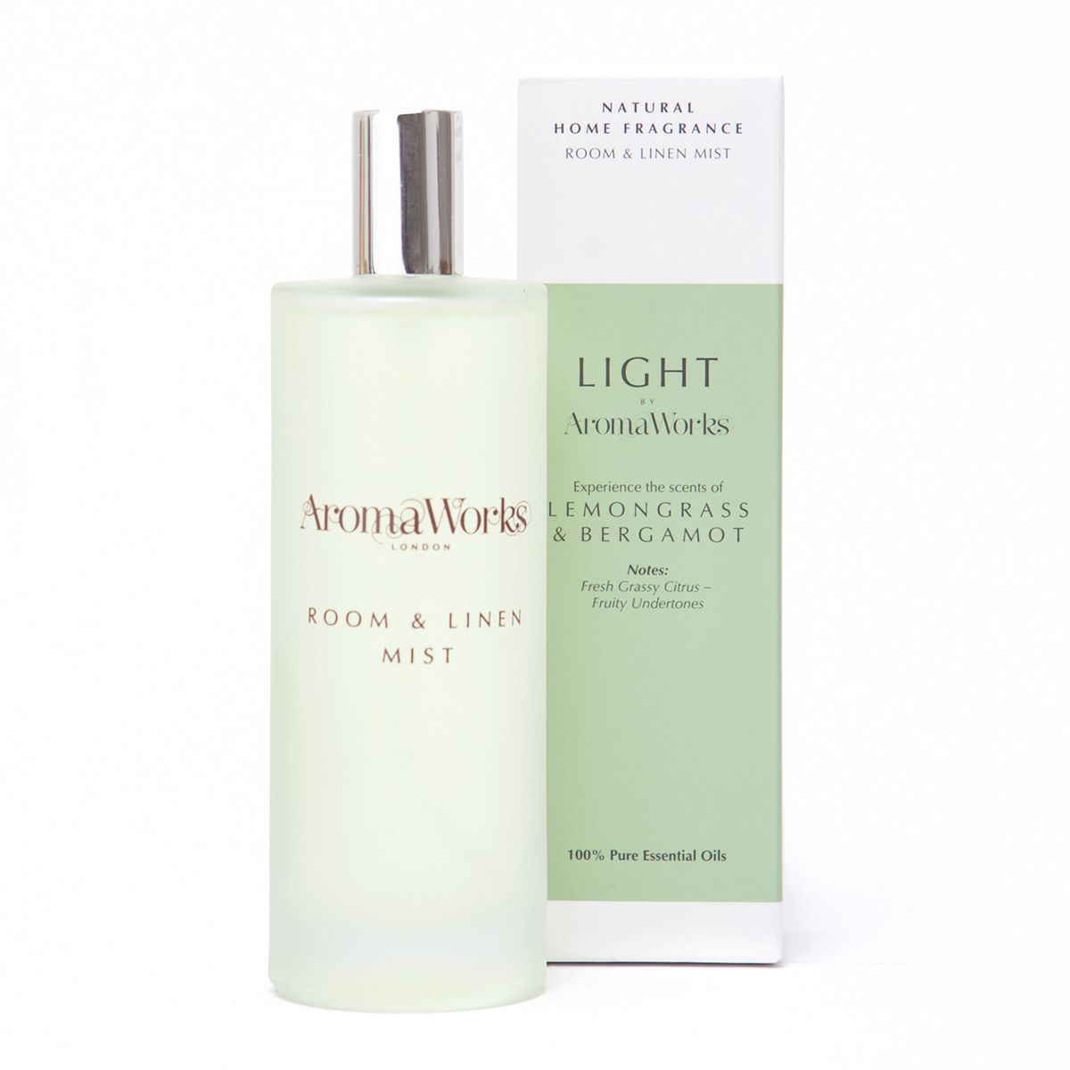 Aromaworks Light Range Lemongrass & Bergamot Room Mist 200ml