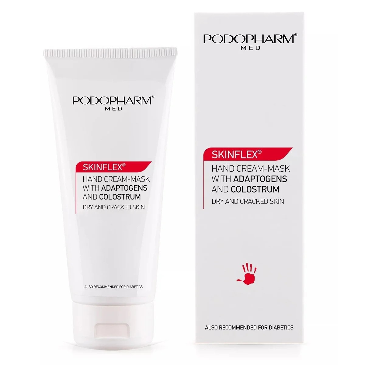 Podopharm Med Skinflex Hand Cream Mask With Adaptogens & Colostrum Dry & Cracked Skin 75ml