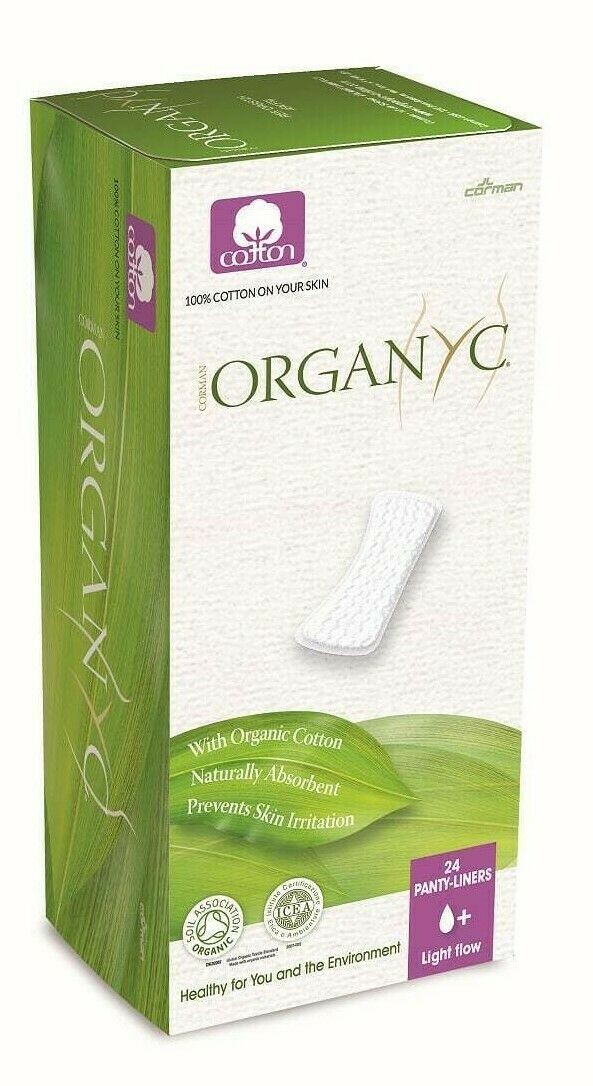 Organyc Organic Panty Liners Flat Light Flow 24 x pack