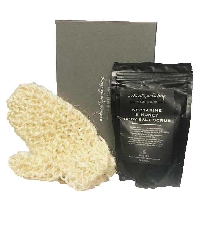 Natural Spa Factory Nectarine & Honey Body Scrub Gift Set