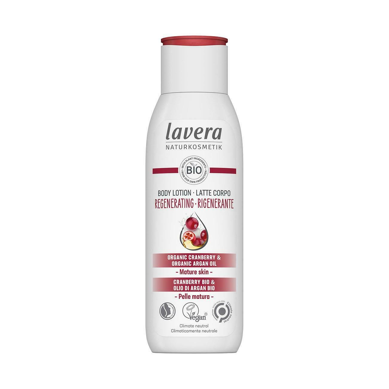 Lavera Regenerating Body Lotion Organic Cranberry & Argan Oil 
