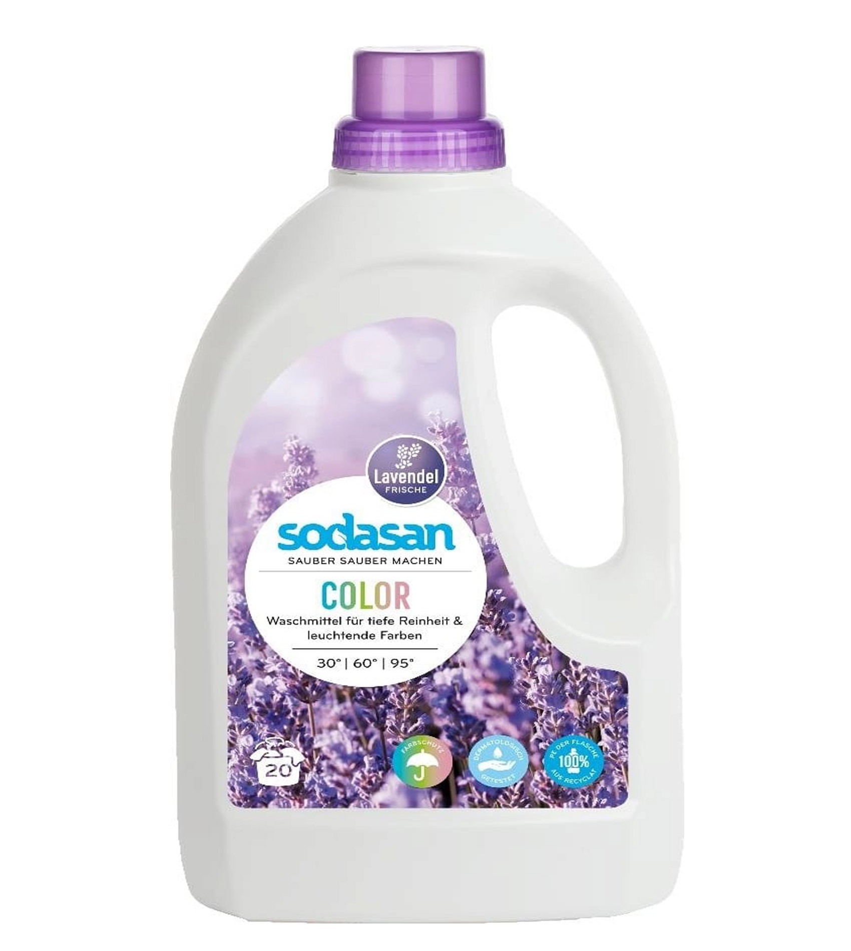 1.5L Sodasan Lavender Color Laundry Liquid Lavender 