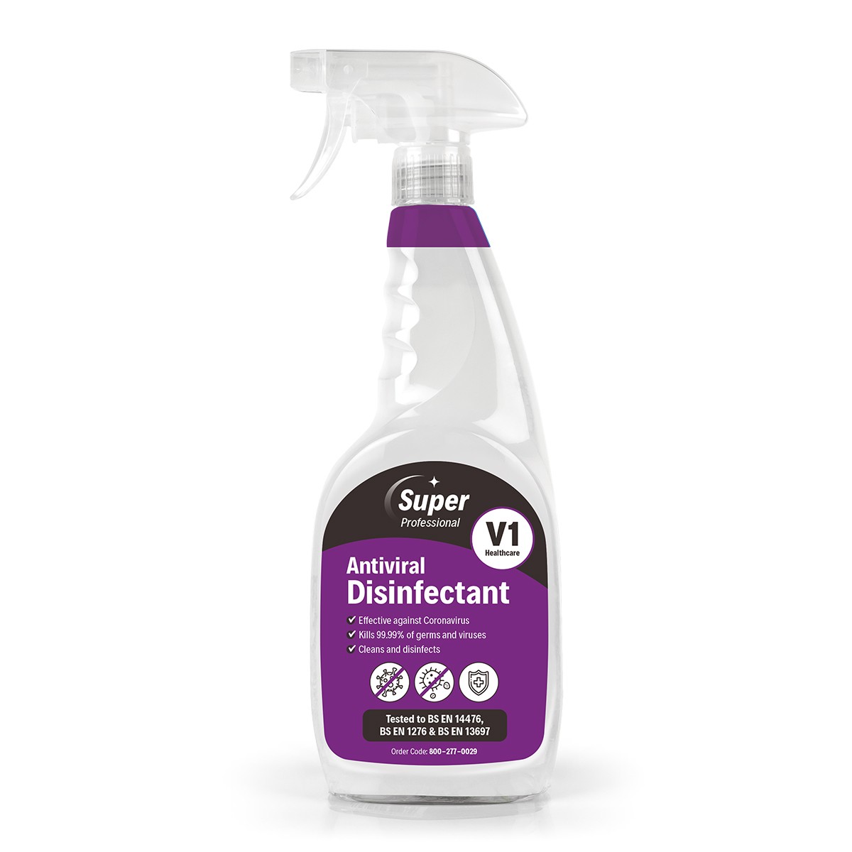 V1  Professional Antiviral Disinfectant Spray 750ml