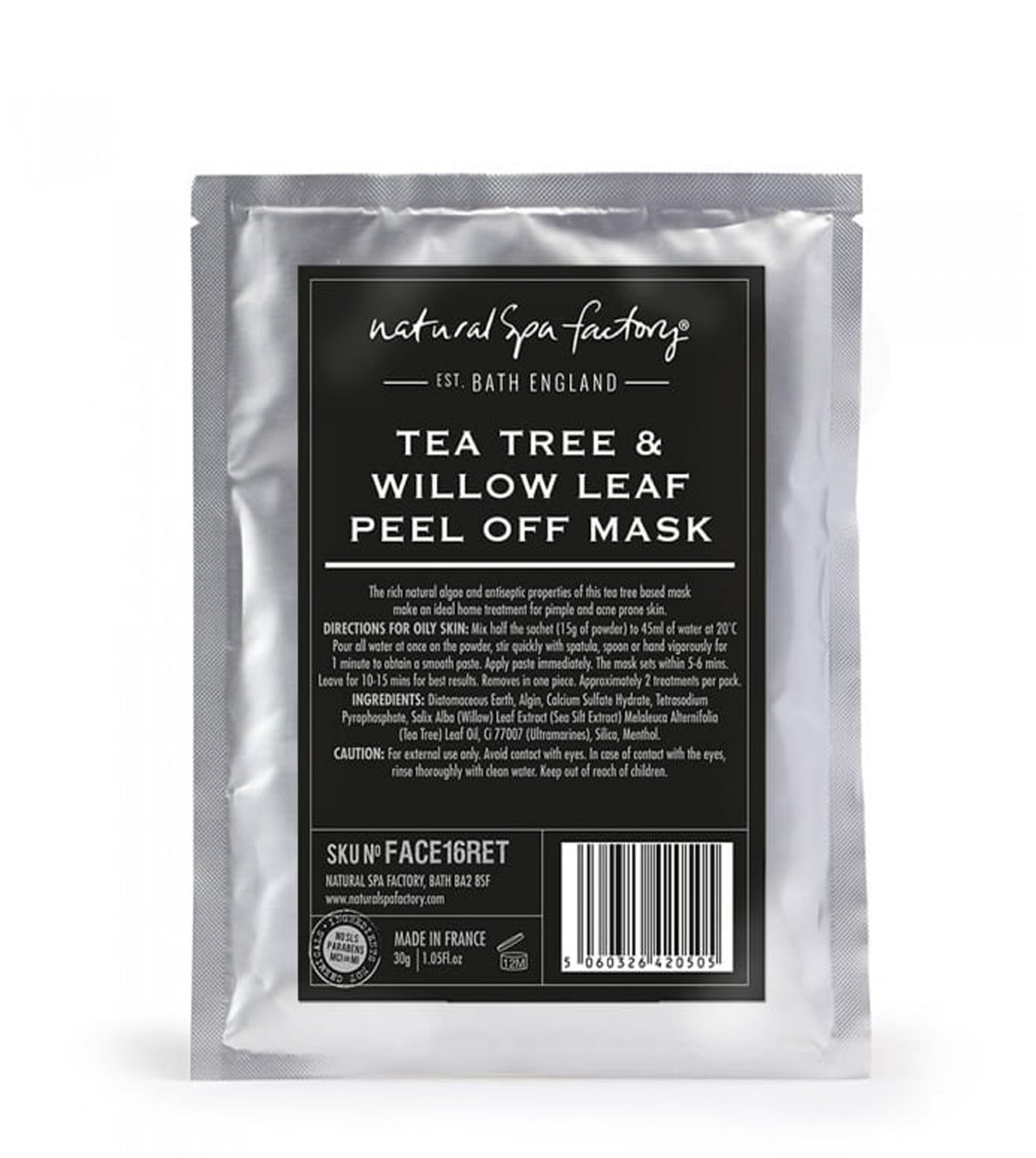 Natural Spa Factory Tea Tree & Willow Leaf Peel Off Mask 