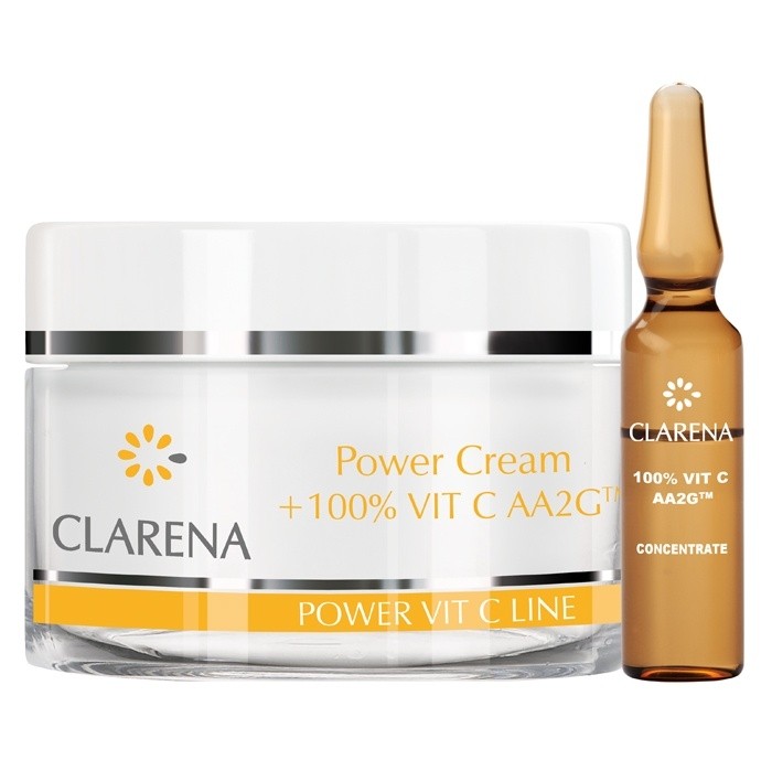 Clarena Power Pure Vit C Cream + 1.5 ml of 100% Vitamin C
