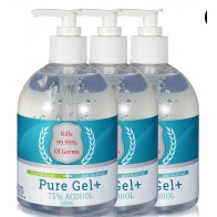 3 x Pure Gel Hand Sanitiser Gel 500ml