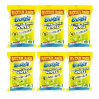 6 x Duzzit Antibacterial Wipes 50 x Pack