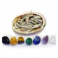 Natural Abalone Shell Cleansing Crystal Set