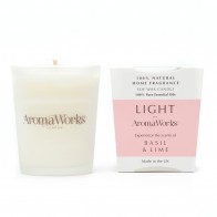Aromaworks Light Range Basil & Lime Candle 10cl 