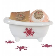 Ceramic Orange & Cinnamon Detox Bath Gift Set