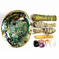 House Blessing Crystal & Smudge Set Kit 