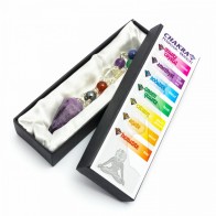Amethyst Faceted Cone Pendulum Gift Set