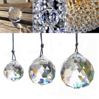 Feng Shui Hanging Crystal Sphere Faceted Sun Catcher 