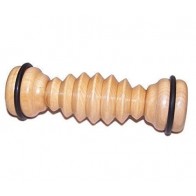Wooden Ribbed Foot Massage Roller 