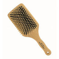 Forsters Paddle HairBrush Square with Rounded Wooden Pins Beech Wood