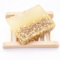 Honey & Oatmeal Handmade Soap & Wooden Dish Set