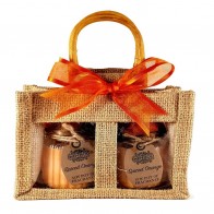 Scented Candles in Jute Bag Set