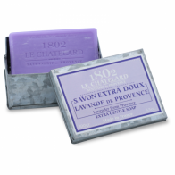 Le Chatelard 1802 Marseille Lavender Soaps Metal Box Set