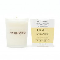 Aromaworks Light Range Mandarin & Vetivert Candle 10cl
