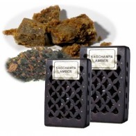Incense Resin Nag Champa & Amber in Wooden Box