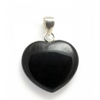 Black Obsidian Heart Pendant