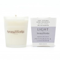 Aromaworks Light Range Petitgrain & Lavender Candle 10cl 