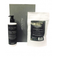 Natural Spa Factory Fig & Vanilla Hand Cream & Body Scrub Gift Set