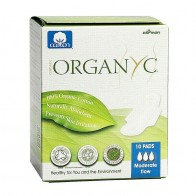 Organyc Sanitary Pads Moderate Flow Box of 10