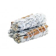 White Sage & Cinnamon Smudge Stick 10cm