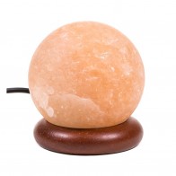 Mini Himalayan Salt Lamp Sphere orange USB + LED