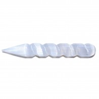 Selenite Spiral Wand Energy Charged