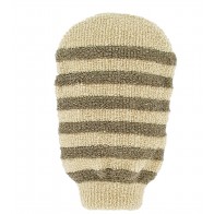 Forsters Massage Glove Striped Certified Organic Linen & Cotton