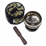 Black Tibetan Singing Bowl Set