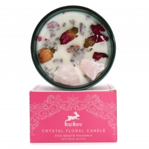 Crystal Flower Candle 'The Lovers" 