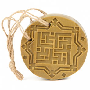 Najel Aleppo Amber & Oud Olive Soap with suspension cord 